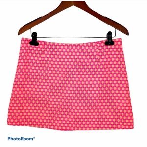 Lilly Pulitzer mini skirt size 8 pink yellow